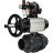 Кран шаровой BV4242E-FP-GRM-ISO Дн20 Ру10 полнопроходной, корпус - НПВХ, шар - НПВХ, уплотнение - EPDM, с пневмоприводом PA-DA-105-1, пневмораспределителем 4M310-08 AC220V, БКВ APL-510N EX и БПВ AFC2000 в Омске