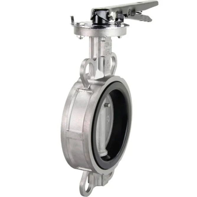 Затвор дисковый поворотный WBV3131V-2W-Fb-H Ду65 Ру16 межфланцевый, корпус - нержавеющая сталь 304, диск - нержавеющая сталь 304, уплотнение - VITON, с рукояткой, с ISO-фланцем F05, квадрат 9х9 в Омске