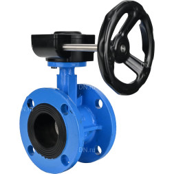 Затвор дисковый поворотный WBV1313E-2W-F-H Ду200 Ру16 фланцевый, корпус - чугун GGG40, диск - чугун GGG40, уплотнение - EPDM, с редуктором HAM RQN3-540Z-T36