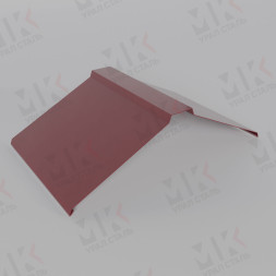 Планка конька плоского 150х150х2000 мм 0.5 мм RAL 3005 Красное вино