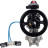 Кран шаровой BV3232P(3pc)-FP-SW-ISO-H Ду100 Ру63 полнопроходной, корпус - нержавеющая сталь SS316, под приварку, с пневмоприводом PA-DA-105-1, пневмораспределителем 4V320-08 AC220V, БКВ APL-210N в Омске