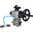 Кран шаровой BV3232P(3pc)-FP-SW-ISO-H Ду100 Ру63 полнопроходной, корпус - нержавеющая сталь SS316, под приварку, с пневмоприводом PA-DA-105-1, пневмораспределителем 4V320-08 AC220V, БКВ APL-210N в Омске