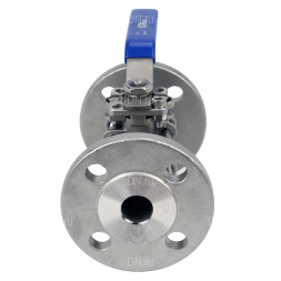 Кран шаровой BV3232P(3pc)-FP-F-ISO-H Ду15 Ру40, полнопроходной, трехсоставной, нержавеющая сталь 316, уплотнение - PTFE, фланцевый, с ISO-фланцем,  9х9,  F03/F04