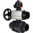 Кран шаровой BV4242E-FP-GRM-ISO Дн20 Ру10 полнопроходной, корпус - НПВХ, шар - НПВХ, уплотнение - EPDM, с пневмоприводом PA-DA-105-1 и БКВ APL-510N EX в Омске
