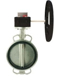 Затвор дисковый поворотный WBV3131N-2W-Fb-H Ду200 Ру16 межфланцевый, корпус - нержавеющая сталь 304, диск - нержавеющая сталь 304, уплотнение - NBR, с редуктором HGB RQN3-680Z с индикатором положения