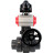Кран шаровой BV4242E-FP-GRM-ISO Дн32 Ру10 полнопроходной, корпус - НПВХ, шар - НПВХ, уплотнение - EPDM, с пневмоприводом PA-DA-052, пневмораспределителем 4M310-08 DC24V, ручным дублером MON1-250-T26-ISO и БКВ APL-510N EX в Омске