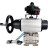 Кран шаровой BV3232P(3pc)-FP-SW-ISO-H Ду100 Ру63 полнопроходной, корпус - нержавеющая сталь SS316, под приварку, с пневмоприводом PA-DA-105-1, пневмораспределителем 4V320-08 AC220V, БКВ APL-410N EX в Омске