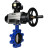 Затвор дисковый поворотный WBV1616E-2W-Fb-H Ду150 Ру16 LUG корпус - чугун QT450, диск - чугун QT450, уплотнение - EPDM, с пневмоприводом PA-DA-105-1, пневмораспределителем 4M310-08 AC220V и БКВ APL-510N EX в Омске