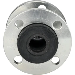 Компенсатор резиновый CR-E25-F Ду40 Ру16, резиновая вставка (корпус) - EPDM, тип присоединения - фланцевый, материал фланцев - сталь углеродистая оцинкованная