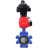 Затвор дисковый поворотный WBV1631E-2W-Fb-H Ду125 Ру16 LUG корпус - чугун QT450, диск - нержавеющая сталь 304, уплотнение - EPDM, с пневмоприводом PA-DA-105, пневмораспределителем 4M310-08 DC24V и БКВ APL-410N EX в Омске