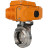 Затвор дисковый поворотный WBV3131E-2W-W-H Ду25 Ру10 под приварку, корпус - пищевая нержавеющая сталь 304, уплотнение - EPDM, с электроприводом QT-N-005EM-A1-220VAC-У1 c датчиком обратной связи и входным управляющим сигналом 4-20мА HARK в Омске