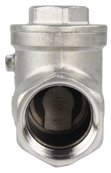 Клапан обратный VC3232P-T 1″ 1/4 Ду32 Ру16 муфтовый, поворотный, корпус - нержавеющая сталь, диск - нержавеющая сталь, уплотнение - PTFE
