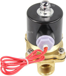 Клапан электромагнитный VS100-ET-NC-24VAC 1/2″ Ду15 Ру10 прямого действия двухходовой, корпус - латунь, присоединение - внутренняя резьба, уплотнение - EPDM, нормально-закрытый, катушка - 24 В AC