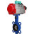 Затвор дисковый поворотный WBV1413E-2W-Fb-H Ду65 Ру16, корпус - чугун GGG50, диск - чугун GGG40, уплотнение - EPDM, с пневмоприводом PA-SA-083 и магнитным переключателем ALS200D в Омске