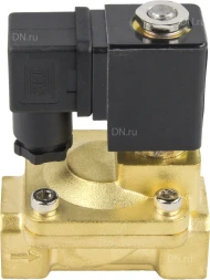 Клапан электромагнитный VS400-ET-NC-24VDC 1″ Ду25 Ру16, соленоидный двухходовой, корпус - латунь, уплотнение - EPDM, резьбовой, нормально-закрытый, пилотный, катушка - 24В