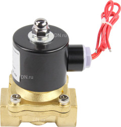 Клапан электромагнитный VS100-ET-NC-24VAC 3/4″ Ду20 Ру10 прямого действия двухходовой, корпус - латунь, присоединение - внутренняя резьба, уплотнение - EPDM, нормально-закрытый, катушка - 24 В AC
