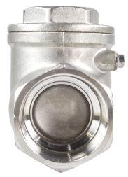 Клапан обратный VC3232P-T 2″ 1/2 Ду65 Ру16 муфтовый, поворотный, корпус - нержавеющая сталь, диск - нержавеющая сталь, уплотнение - PTFE