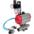 Кран шаровой BV3131P(3pc)-FP-W-ISO-H LONG Ду10 Ру63 полнопроходной, корпус - нержавеющая сталь 304, уплотнение - PTFE, под приварку, с пневмоприводом PA-SA-052, пневмораспределителем 4V320-08 AC220V и БПВ AFC2000 в Омске