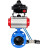 Затвор дисковый поворотный WBV1313E-2W-F-H Ду150 Ру16 фланцевый, корпус - чугун GGG40, диск - чугун GGG40, уплотнение - EPDM, с пневмоприводом PA-DA-130, пневмораспределителем 4V320-10 AC220V и БКВ APL-410N EX в Омске