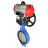 Затвор дисковый поворотный WBV1432N-2W-Fb-H Ду250 Ру16, корпус - чугун GGG50, диск - нержавеющая сталь 316L, уплотнение - NBR, с пневмоприводом PA-DA-140, пневмораспределителем 4M310-08 DC24V и ручным дублером MON4-1200-T54-ISO в Омске