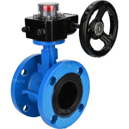 Затвор дисковый поворотный WBV1313E-2W-F-H Ду50 Ру16 фланцевый, корпус - чугун GGG40, диск - чугун GGG40, уплотнение - EPDM, с редуктором HGB RQN1-180Z