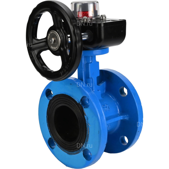 Затвор дисковый поворотный WBV1313E-2W-F-H Ду50 Ру16 фланцевый, корпус - чугун GGG40, диск - чугун GGG40, уплотнение - EPDM, с редуктором HGB RQN1-180Z в Омске