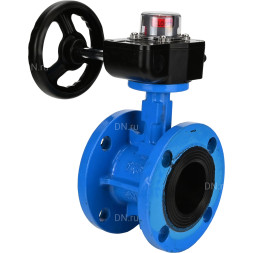 Затвор дисковый поворотный WBV1313E-2W-F-H Ду50 Ру16 фланцевый, корпус - чугун GGG40, диск - чугун GGG40, уплотнение - EPDM, с редуктором HGB RQN1-180Z