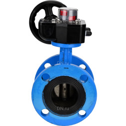 Затвор дисковый поворотный WBV1313E-2W-F-H Ду50 Ру16 фланцевый, корпус - чугун GGG40, диск - чугун GGG40, уплотнение - EPDM, с редуктором HGB RQN1-180Z