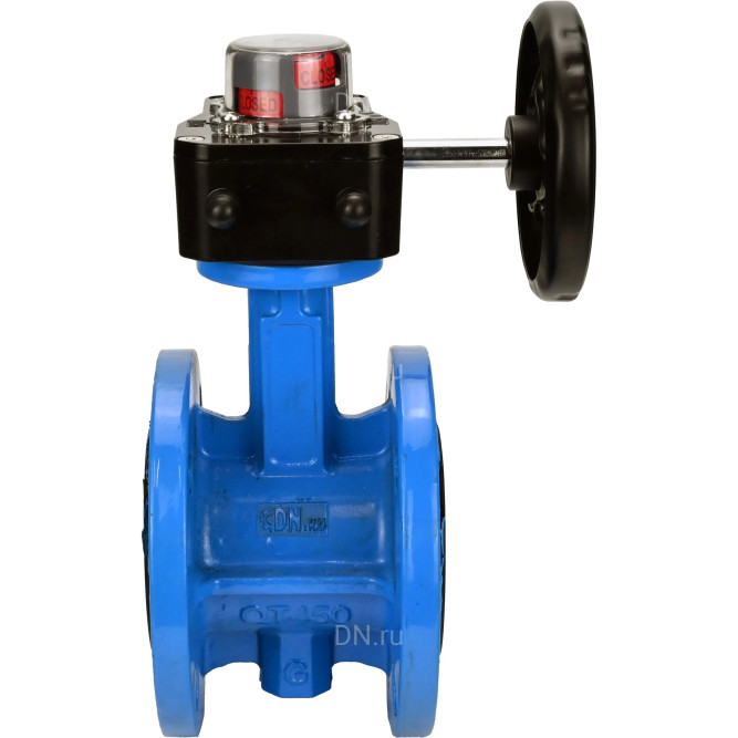 Затвор дисковый поворотный WBV1313E-2W-F-H Ду50 Ру16 фланцевый, корпус - чугун GGG40, диск - чугун GGG40, уплотнение - EPDM, с редуктором HGB RQN1-180Z в Омске