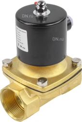 Клапан электромагнитный VS100-ET-NC-24VAC 1 1/2″ Ду40 Ру10 прямого действия двухходовой, корпус - латунь, присоединение - внутренняя резьба, уплотнение - EPDM, нормально-закрытый, катушка - 24 В AC