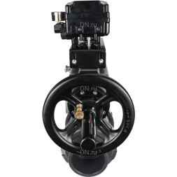 Кран шаровой BV4242E-FP-GRM-ISO Дн15 Ру10 полнопроходной, корпус - НПВХ, шар - НПВХ, уплотнение - EPDM, с пневмоприводом PA-DA-105-1 и пневмопозиционером YT-1000RSN без обратной связи