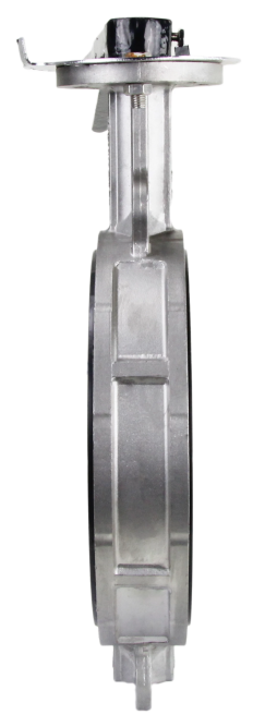 Затвор дисковый поворотный WBV3232N-2W-Fb-H Ду250 Ру16 межфланцевый, корпус - нержавеющая сталь 316L, диск - нержавеющая сталь 316L, уплотнение - NBR, с рукояткой, квадрат 22х22, F10 в Омске
