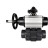 Кран шаровой BV4242E-FP-GRM-ISO Дн65 Ру10 полнопроходной, корпус - НПВХ, шар - НПВХ, уплотнение - EPDM, с пневмоприводом PA-DA-105-1, пневмораспределителем 4M310-08 AC220V и БКВ APL-210N в Омске