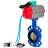 Затвор дисковый поворотный WBV1432E-2W-Fb-H Ду40 Ру16 корпус - чугун GGG50, диск - нержавеющая сталь 316L, уплотнение - EPDM, с пневмоприводом PA-DA-052, пневмораспределителем 4V320-08 AC220V и магнитным переключателем ALS200D в Омске