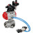 Кран шаровой BV3232P(4pc)-SP-3WL-T-ISO-H Ду65 Ру40, стандартнопроходной, корпус - нержавеющая сталь 316, уплотнение - PTFE, внутренняя резьба, с пневмоприводом PA-SA-105, пневмораспределителем 4V320-08 AC220V, БКВ APL-210N, БПВ AFC2000 в Омске