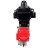Кран шаровой BV3232P(4pc)-SP-3WL-T-ISO-H Ду32 Ру63 стандартнопроходной трехходовой L-тип, нержавеющая сталь SS316, внутренняя резьба, уплотнение - PTFE, с пневмоприводом PA-SA-65 и блоком концевых выключателей APL-410N EX в Омске