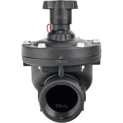 Клапан электромагнитный VS1141-NT-NC-24VDC 3/4″ Ду20 Ру10 соленоидный двухходовой пилотного действия, корпус - пластик PA66, уплотнение - NBR, внутренняя резьба, нормально закрытый (НЗ), катушка 24В DC