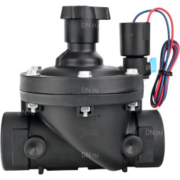 Клапан электромагнитный VS1141-NT-NC-24VDC 3/4″ Ду20 Ру10 соленоидный двухходовой пилотного действия, корпус - пластик PA66, уплотнение - NBR, внутренняя резьба, нормально закрытый (НЗ), катушка 24В DC