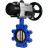 Затвор дисковый поворотный WBV1616E-2W-Fb-H Ду125 Ру16 LUG корпус - чугун QT450, диск - чугун QT450, уплотнение - EPDM, с пневмоприводом PA-DA-105-1 и пневмораспределителем 4M310-08 DC24V в Омске
