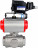 Кран шаровой BV3232P(4pc)-SP-3WL-T-ISO-H Ду20 Ру63 стандартнопроходной, внутренняя резьба, нержавеющая сталь SS316, L-типа, c пн.приводом PA-SA-052 двойного действия и электропневматическим позиционером YT-1000RSN с обратной связью в Омске