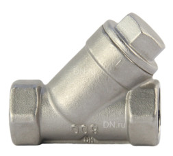 Фильтр сетчатый FMY3232P-T 1/2″ Ду15 Ру16, Y-образный, корпус - нержавеющая сталь 316, резьбовой