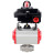 Кран шаровой BV3232P(4pc)-SP-3WL-T-ISO-H Ду65 Ру40 стандартнопроходной трехходовой L-тип, нержавеющая сталь SS316, внутренняя резьба, уплотнение - PTFE, с пневмоприводом PA-SA-105 и блоком концевых выключателей APL-410N EX в Омске