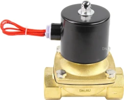 Клапан электромагнитный VS100-NT-NC-24VAC 1 1/4″ Ду32 Ру10 прямого действия двухходовой, корпус - латунь, присоединение - внутренняя резьба, уплотнение - NBR, нормально-закрытый, катушка - 24 В AC