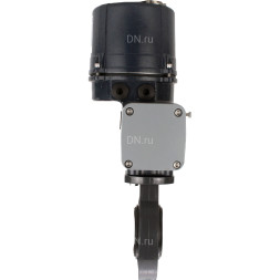 Затвор дисковый поворотный WBV4242E-2W-Fb-ISO Дн125 Ру10 межфланцевый, корпус - НПВХ, диск - НПВХ, уплотнение - EPDM, с электроприводом QTSA-N-005EM-O0-220VAC с пружинным возвратом