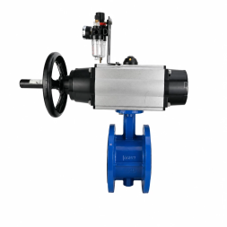 Затвор дисковый поворотный WBV1331E-2W-F-H Ду50 Ру16 фланцевый, корпус - чугун GGG40, диск - нержавеющая сталь 304, уплотнение - EPDM, с пневмоприводом PA-DA-105-1, 4M310-08 DC24V и AFC2000