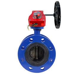Затвор дисковый поворотный WBV1331E-2W-F-H Ду125 Ру16 фланцевый, корпус - чугун GGG40, диск - нержавеющая сталь 304, уплотнение - EPDM, с редуктором HGBF RQN2-320Z