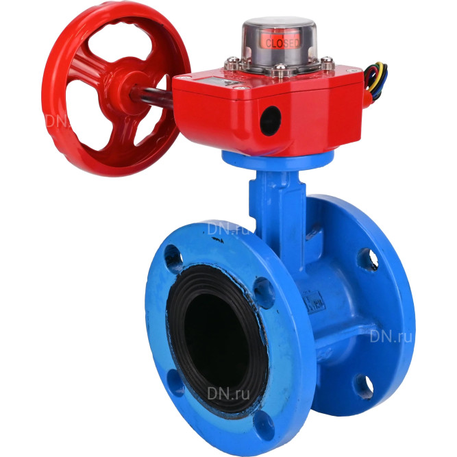 Затвор дисковый поворотный WBV1313E-2W-F-H Ду50 Ру16 фланцевый, корпус - чугун GGG40, диск - чугун GGG40, уплотнение - EPDM, с редуктором HGBF RQN1-180Z в Омске