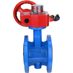 Затвор дисковый поворотный WBV1313E-2W-F-H Ду50 Ру16 фланцевый, корпус - чугун GGG40, диск - чугун GGG40, уплотнение - EPDM, с редуктором HGBF RQN1-180Z