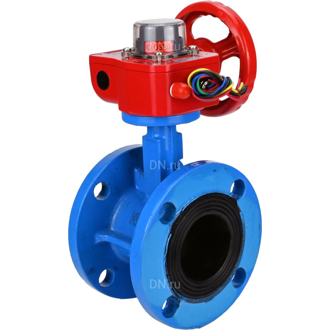 Затвор дисковый поворотный WBV1313E-2W-F-H Ду50 Ру16 фланцевый, корпус - чугун GGG40, диск - чугун GGG40, уплотнение - EPDM, с редуктором HGBF RQN1-180Z в Омске