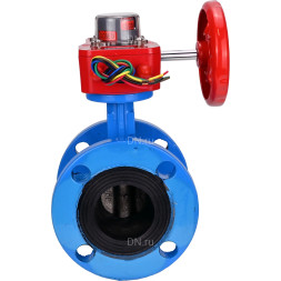 Затвор дисковый поворотный WBV1313E-2W-F-H Ду50 Ру16 фланцевый, корпус - чугун GGG40, диск - чугун GGG40, уплотнение - EPDM, с редуктором HGBF RQN1-180Z